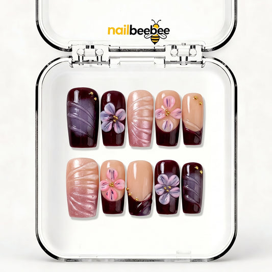 NB-D88 Handmade Short Square Acrylic for Date Night,Travel