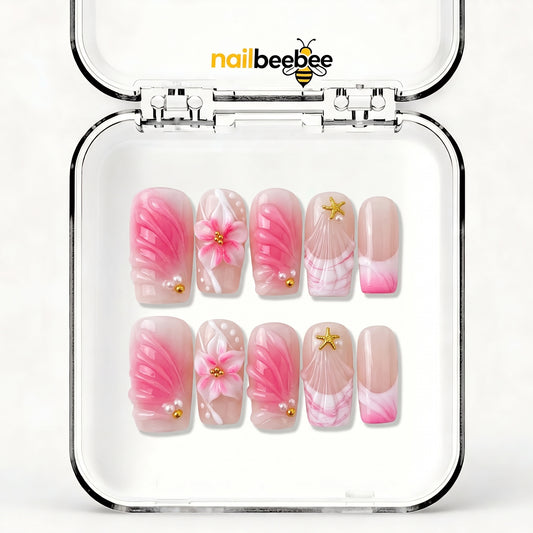 NB-D90 Handmade Short Square Acrylic for Date Night,Travel