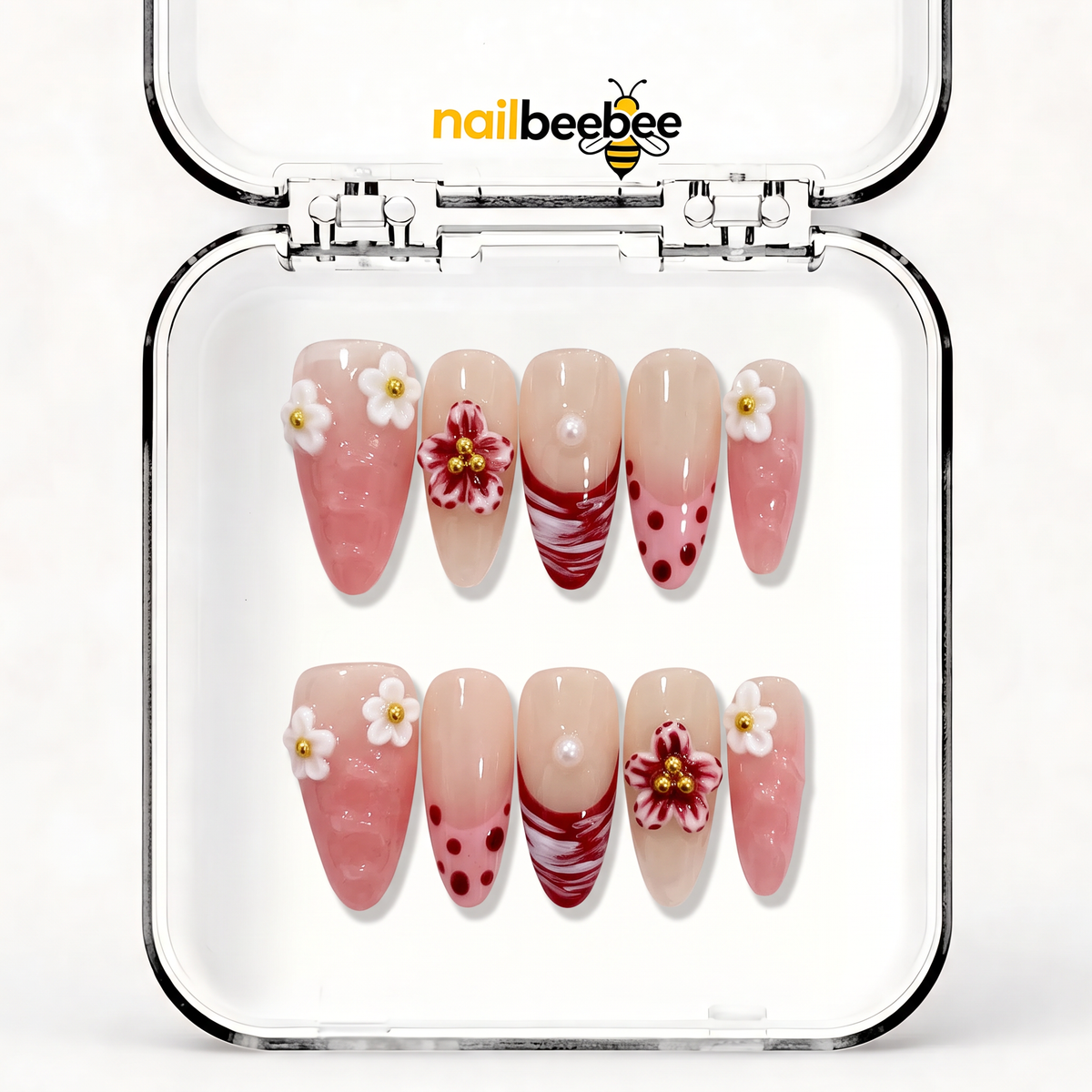 NB-X36 Handmade Short Almond Acrylic for Date Night,Travel