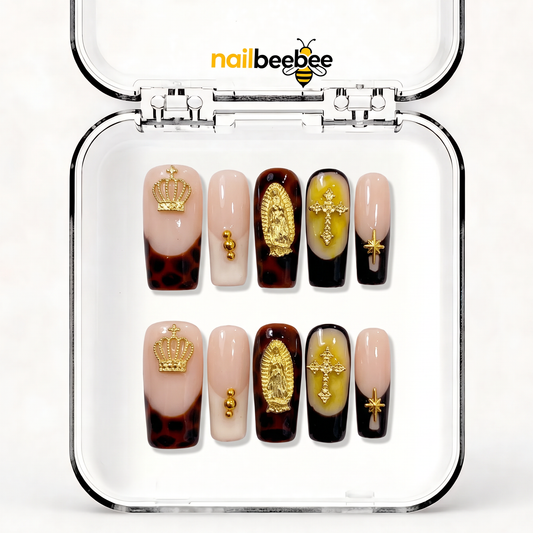 NB-Z20 Handmade Short Square Acrylic for Date Night,Travel