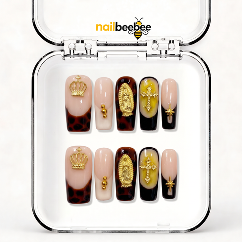 NB-Z20 Handmade Short Square Acrylic for Date Night,Travel
