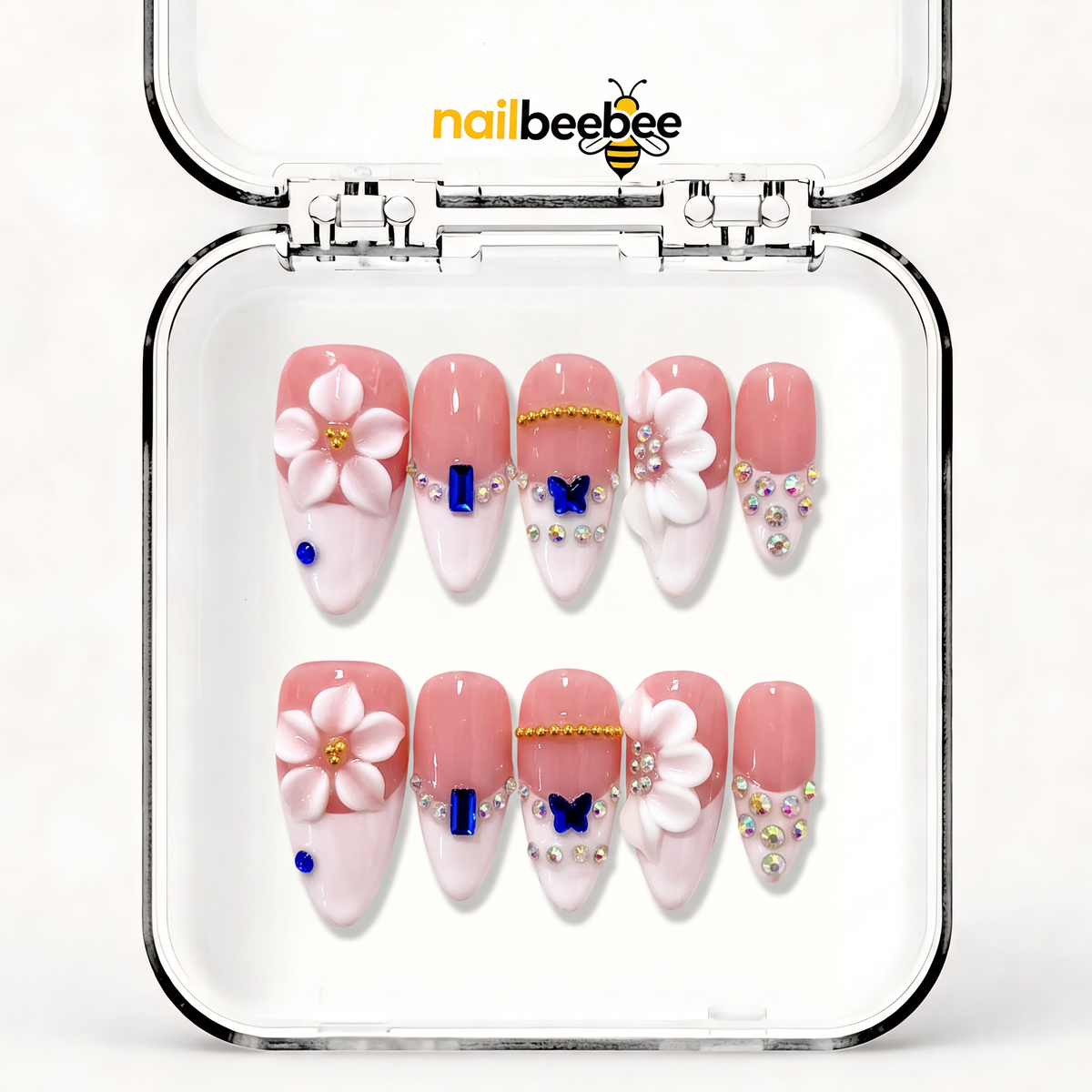 NB-X50 Handmade Short Almond Acrylic for Date Night,Travel