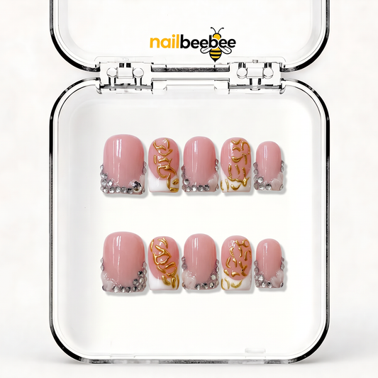NB-D2 Handmade Short Square Acrylic for Date Night,Travel