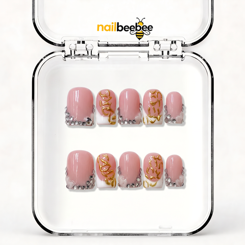 NB-D2 Handmade Short Square Acrylic for Date Night,Travel
