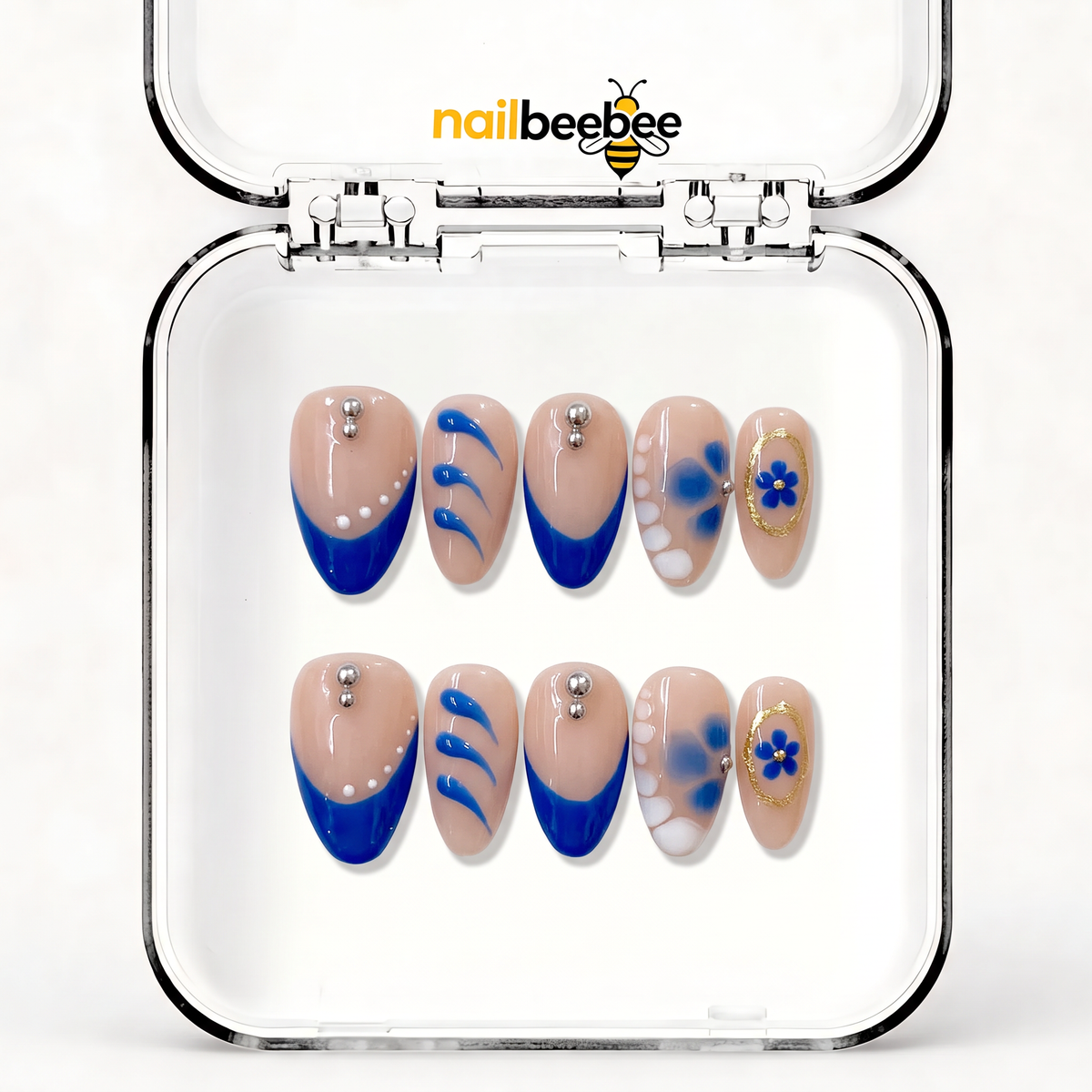 NB-X33 Handmade Short Almond Acrylic for Date Night,Travel