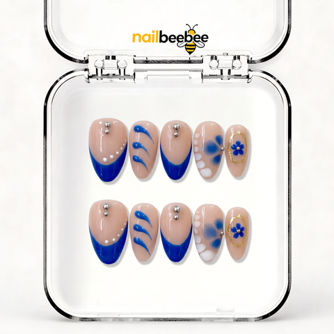 NB-X33 Handmade Short Almond Acrylic for Date Night,Travel