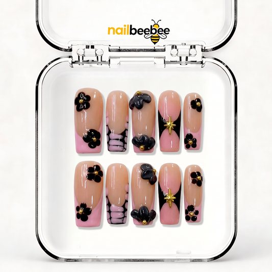 NB-Z42 Handmade Short Square Acrylic for Date Night,Travel