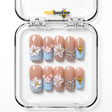 NB-Z83 Handmade Short Square Acrylic for Date Night,Travel