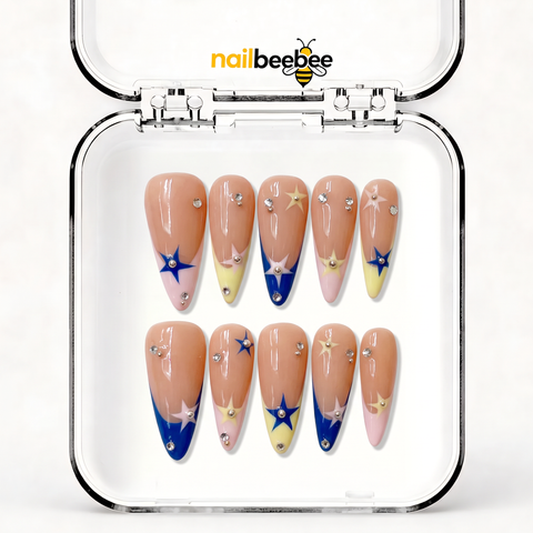NB-S7 Handmade Medium Stiletto Acrylic for Date Night,Travel