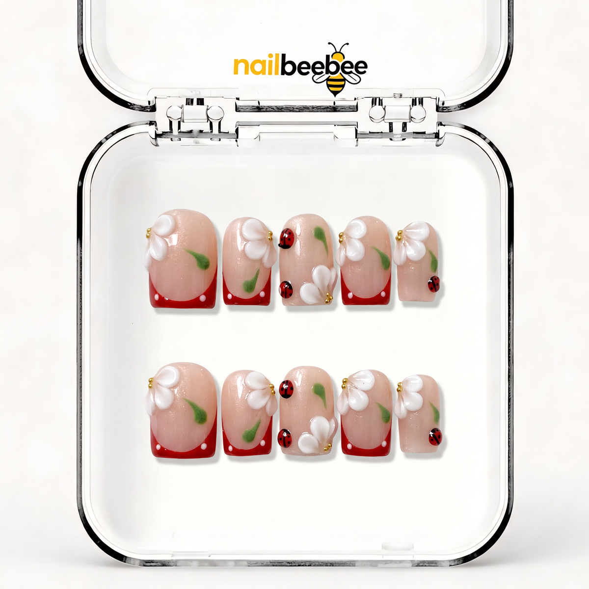 NB-D7 Handmade Short Square Acrylic for Date Night,Travel