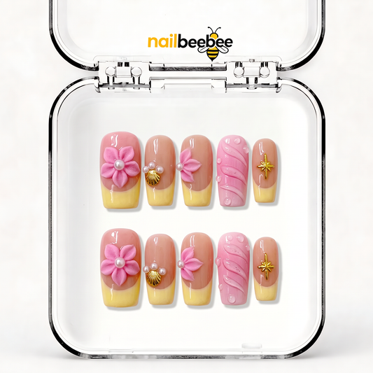 NB-Z30 Handmade Short Square Acrylic for Date Night,Travel