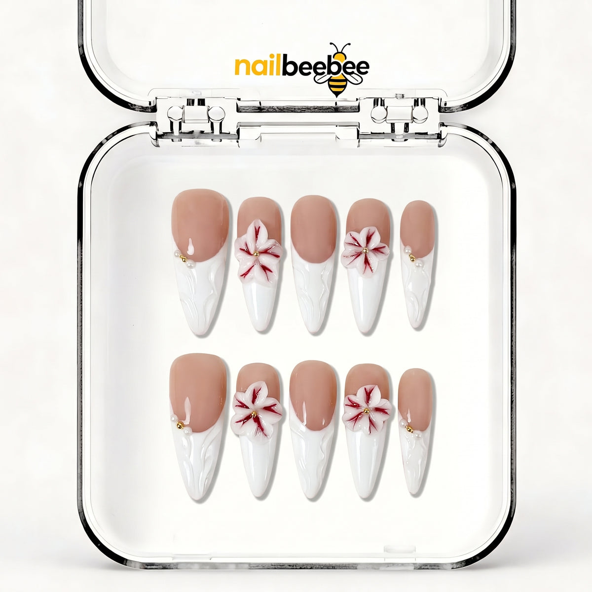 NB-S214 Handmade Medium Stiletto Acrylic for Date Night,Travel