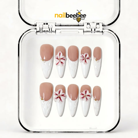 NB-S214 Handmade Medium Stiletto Acrylic for Date Night,Travel