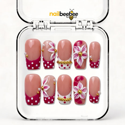 NB-D159 Handmade Short Square Acrylic for Date Night,Travel