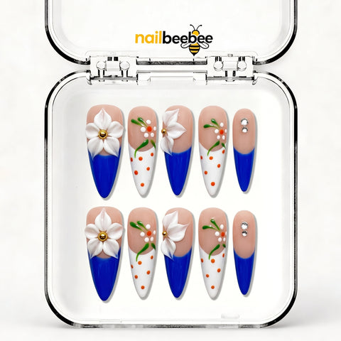 NB-S151 Handmade Medium Stiletto Acrylic for Date Night,Travel