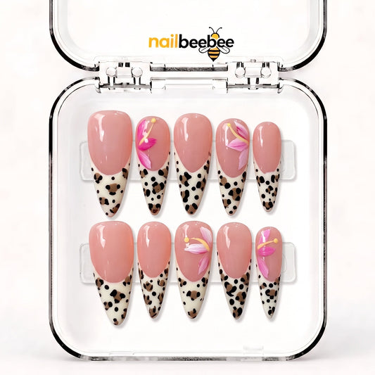 NB-S80 Handmade Medium Stiletto Acrylic for Date Night,Travel