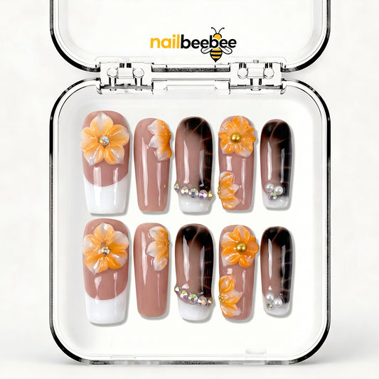 NB-Z257 Handmade Short Square Acrylic for Date Night,Travel