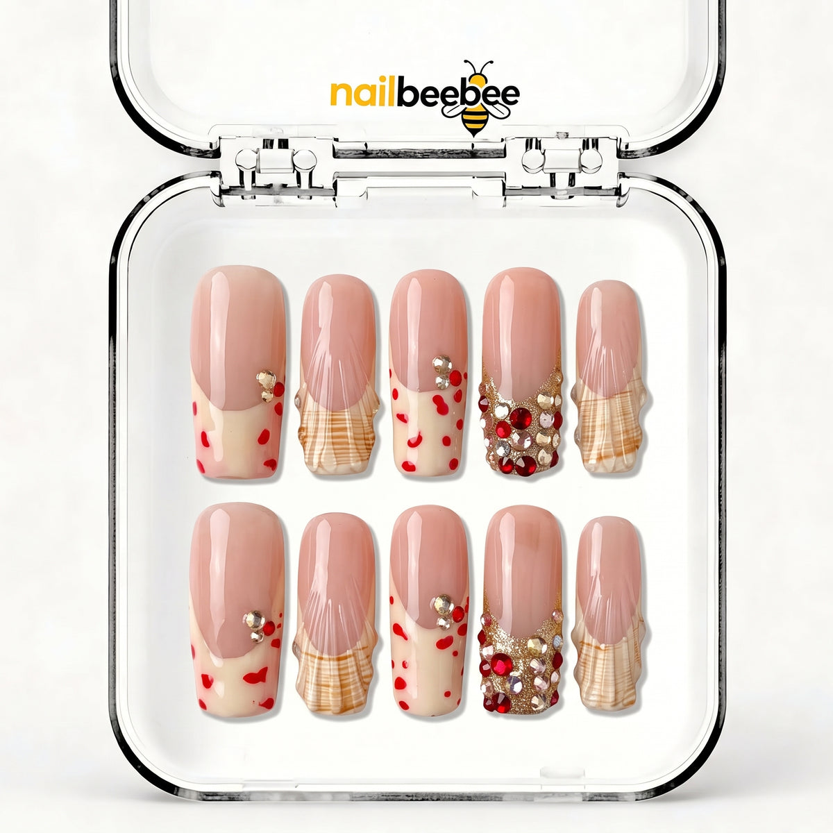 NB-Z246 Handmade Short Square Acrylic for Date Night,Travel