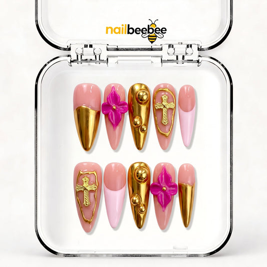 NB-S11 Handmade Medium Stiletto Acrylic for Date Night,Travel