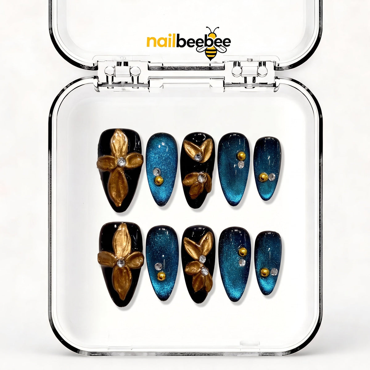 NB-X35 Handmade Short Almond Acrylic for Date Night,Travel