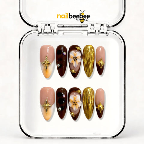 NB-X84 Handmade Short Almond Acrylic for Date Night,Travel
