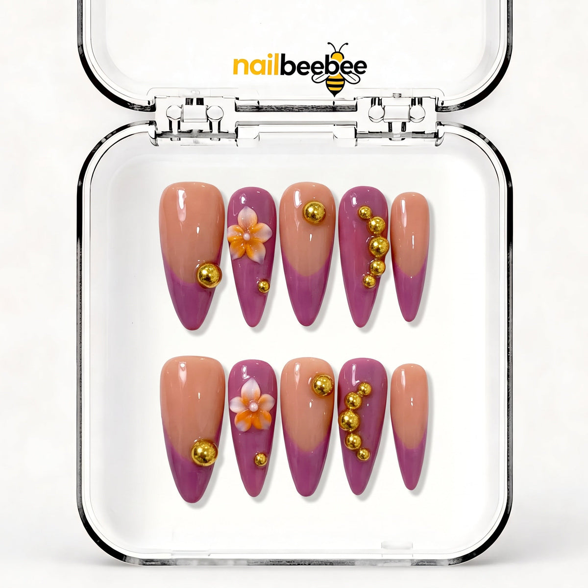 NB-S42 Handmade Medium Stiletto Acrylic for Date Night,Travel