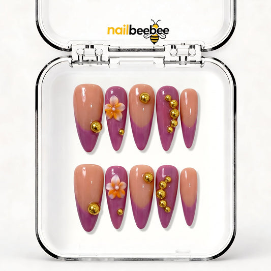 NB-S42 Handmade Medium Stiletto Acrylic for Date Night,Travel