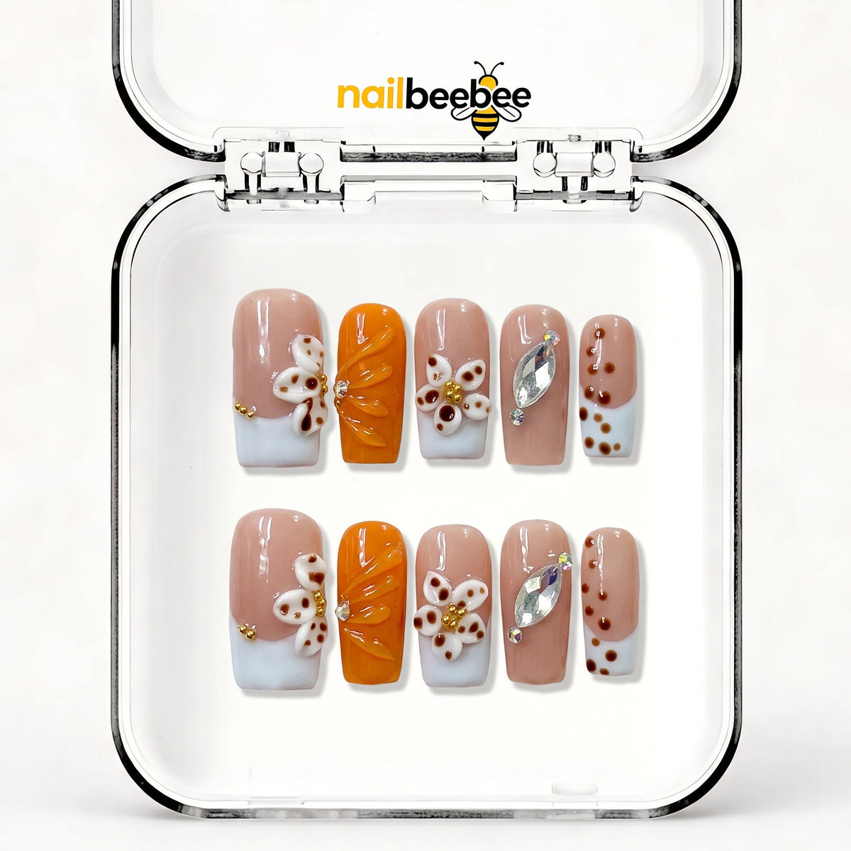 NB-Z32 Handmade Short Square Acrylic for Date Night,Travel