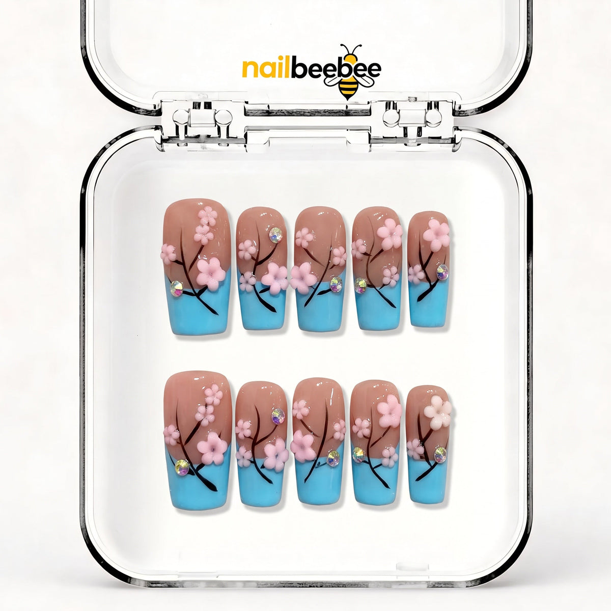 NB-Z80 Handmade Short Square Acrylic for Date Night,Travel