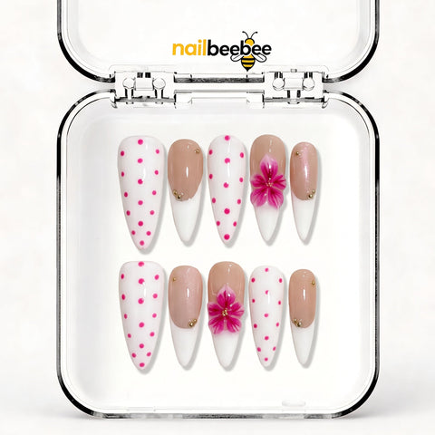 NB-S17 Handmade Medium Stiletto Acrylic for Date Night,Travel