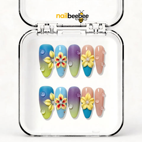 NB-X48 Handmade Short Almond Acrylic for Date Night,Travel