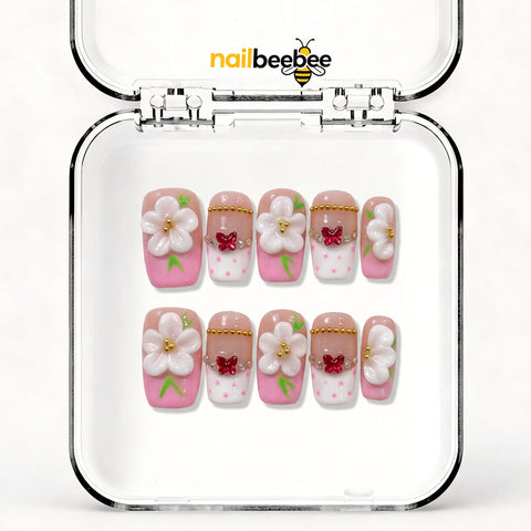NB-D16 Handmade Short Square Acrylic for Date Night,Travel