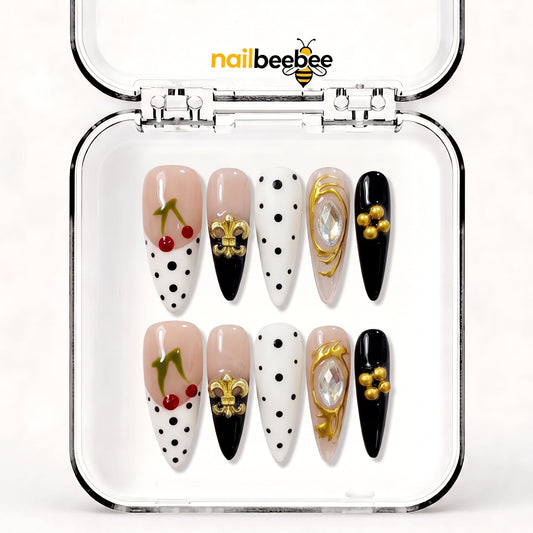 NB-S73 Handmade Medium Stiletto Acrylic for Date Night,Travel