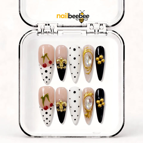 NB-S73 Handmade Medium Stiletto Acrylic for Date Night,Travel