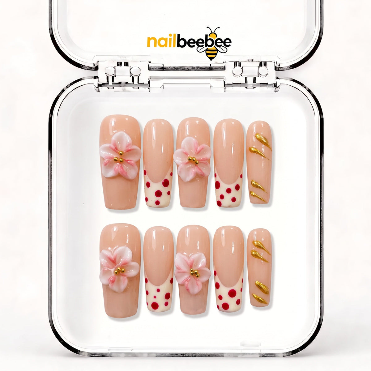 NB-Z95 Handmade Short Square Acrylic for Date Night,Travel