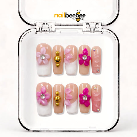 NB-Z98 Handmade Short Square Acrylic for Date Night,Travel