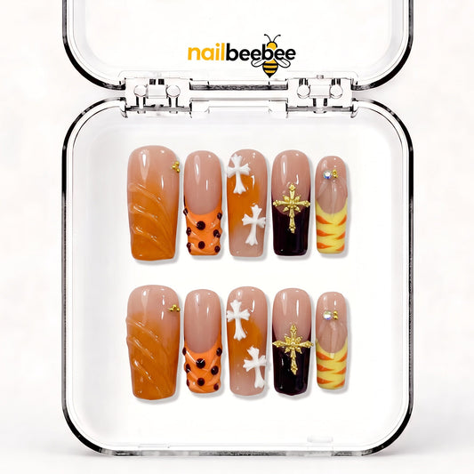 NB-Z92 Handmade Short Square Acrylic for Date Night,Travel