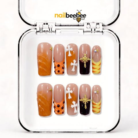 NB-Z92 Handmade Short Square Acrylic for Date Night,Travel