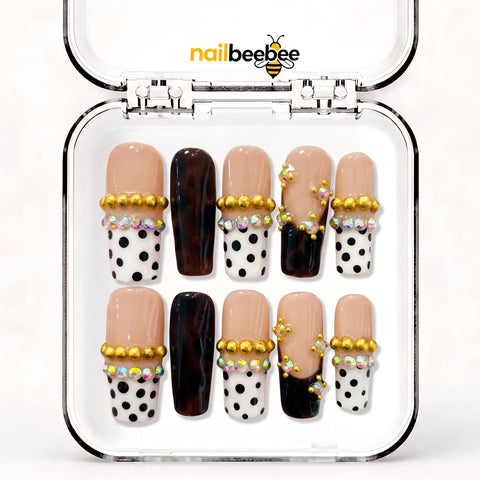 NB-Z100 Handmade Short Square Acrylic for Date Night,Travel