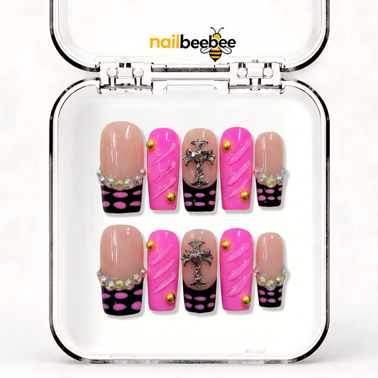 NB-Z103 Handmade Short Square Acrylic for Date Night,Travel