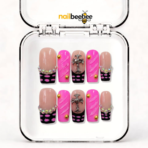 NB-Z103 Handmade Short Square Acrylic for Date Night,Travel