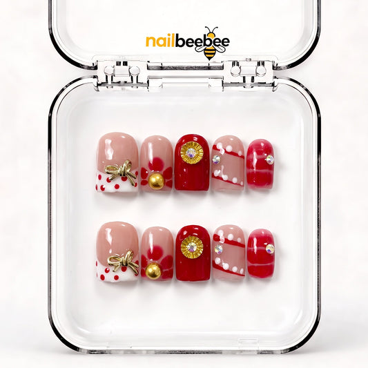 NB-D39 Handmade Short Square Acrylic for Date Night,Travel