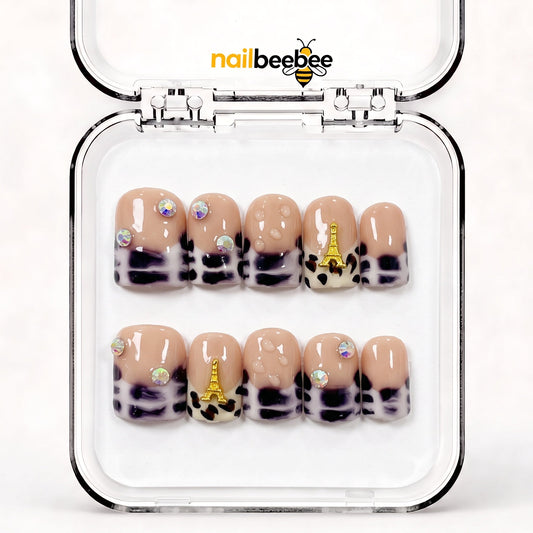 NB-D38 Handmade Short Square Acrylic for Date Night,Travel