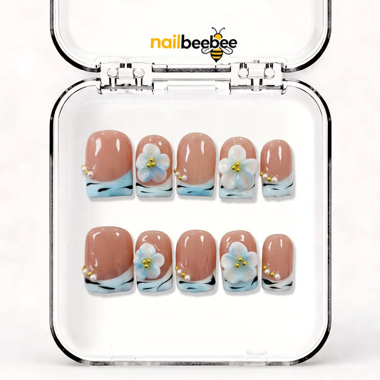NB-D37 Handmade Short Square Acrylic for Date Night,Travel