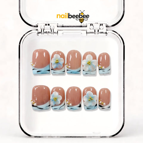 NB-D37 Handmade Short Square Acrylic for Date Night,Travel