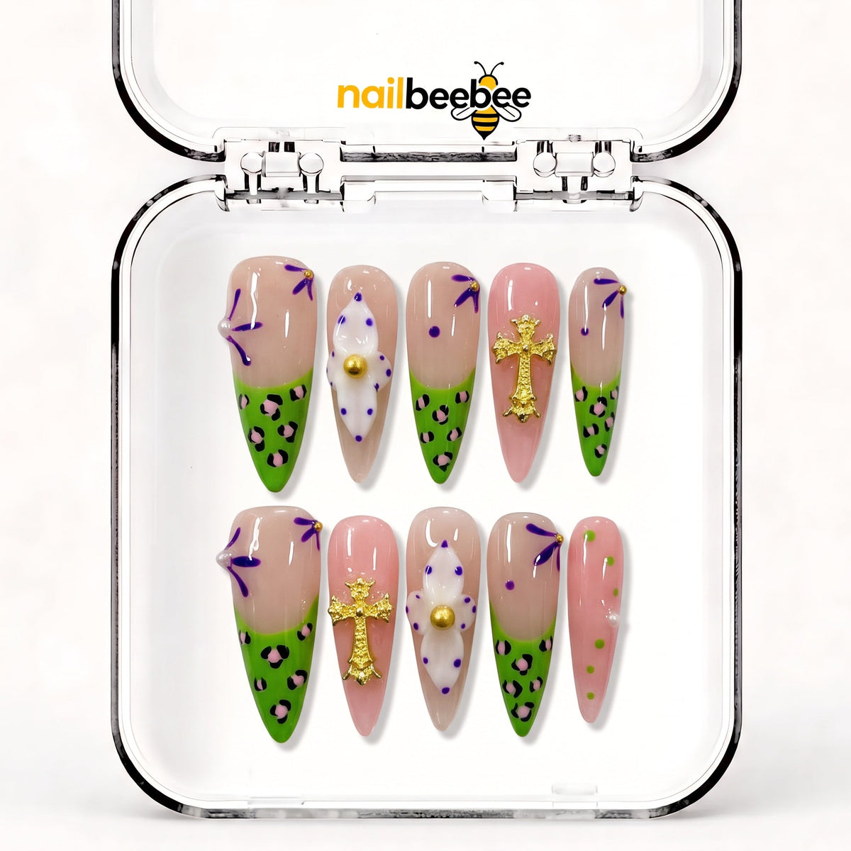 NB-S69 Handmade Medium Stiletto Acrylic for Date Night,Travel