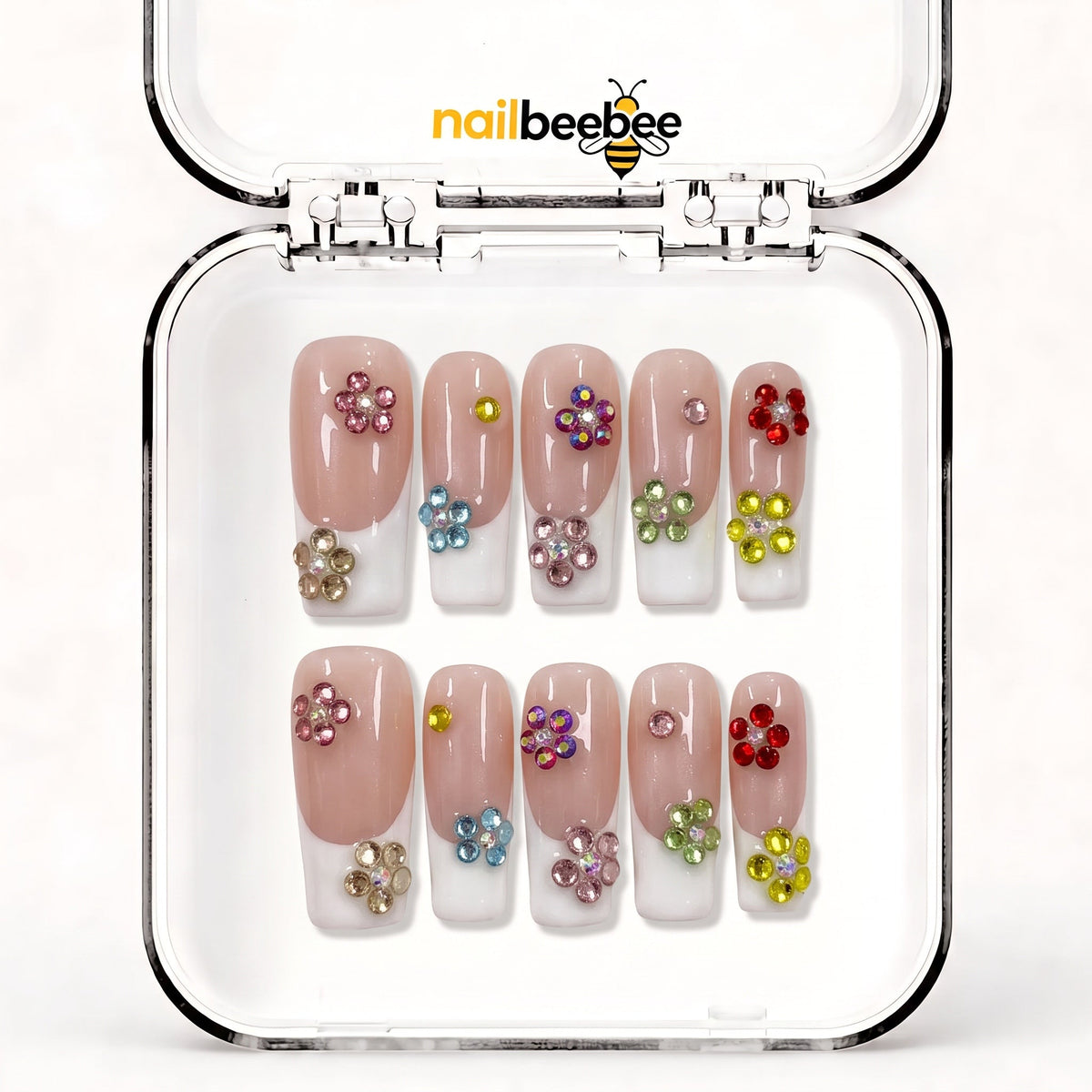 NB-Z113 Handmade Short Square Acrylic for Date Night,Travel
