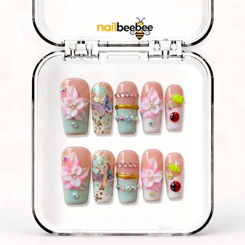 NB-Z62 Handmade Short Square Acrylic for Date Night,Travel