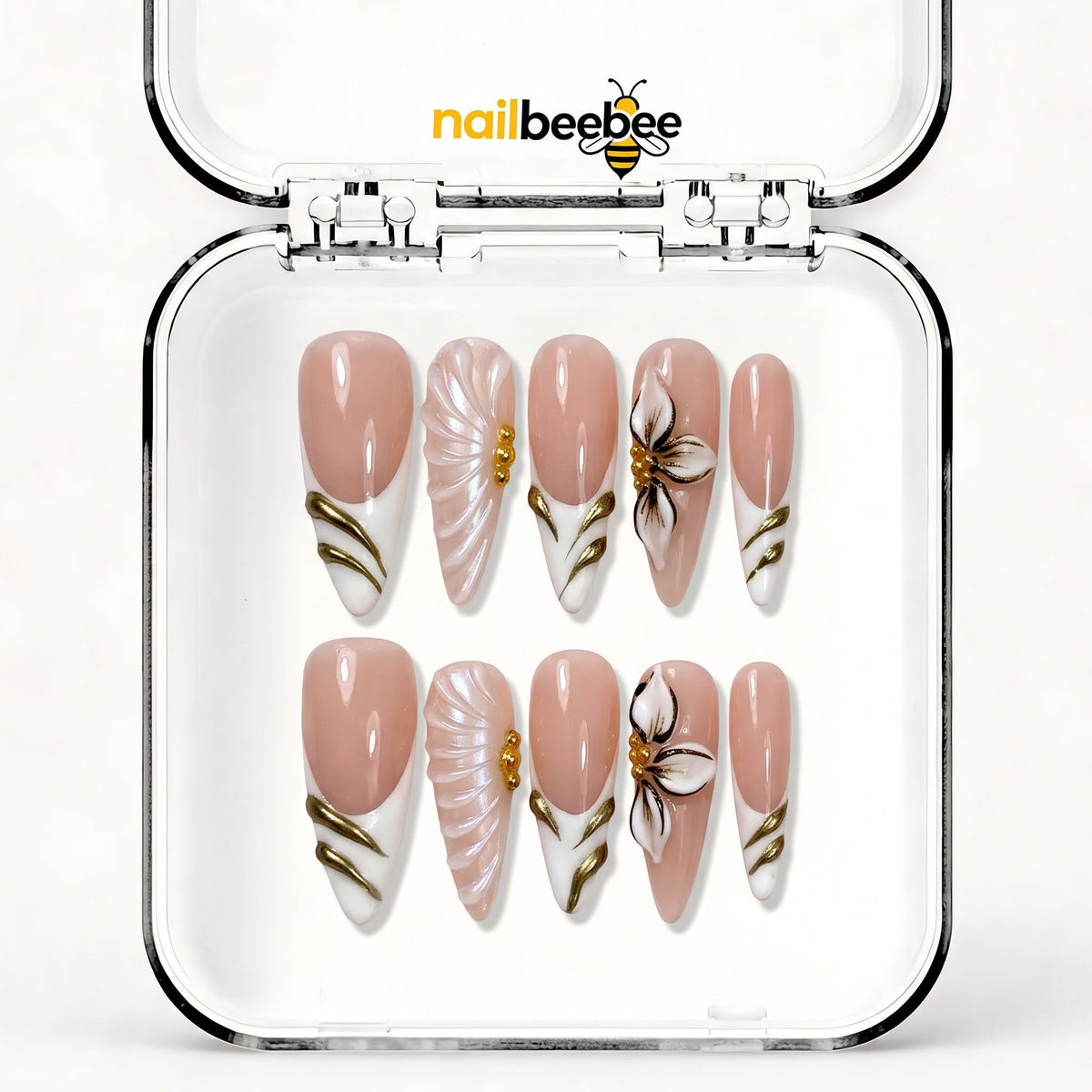 NB-S44 Handmade Medium Stiletto Acrylic for Date Night,Travel