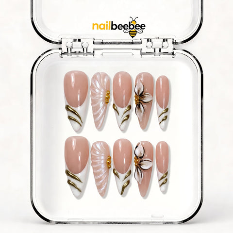 NB-S44 Handmade Medium Stiletto Acrylic for Date Night,Travel